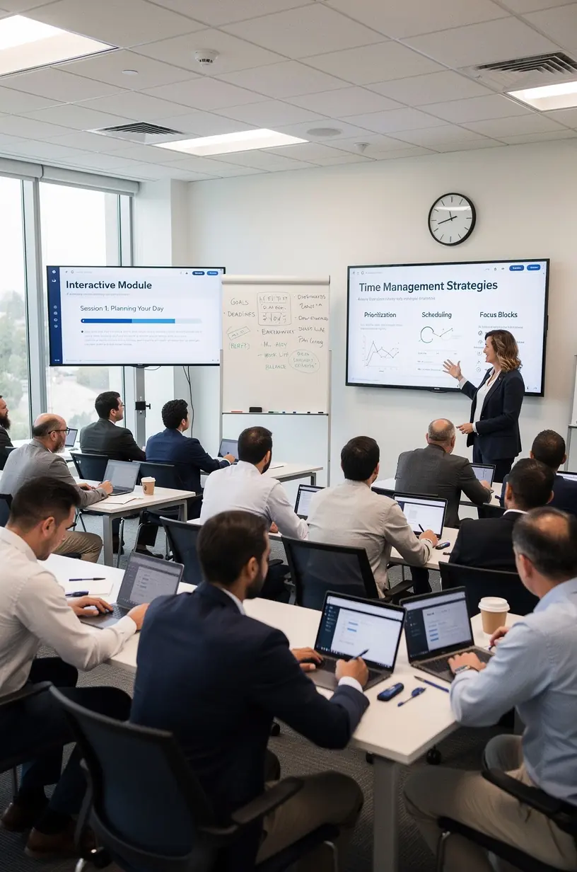 Illustration of a person achieving flow state in productivity.