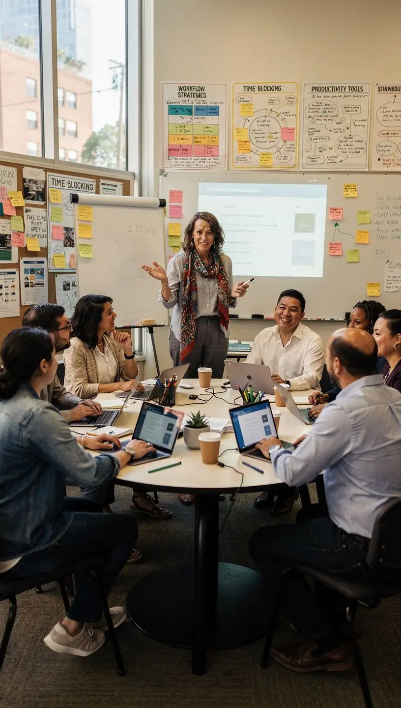 Visual representation of project workflow optimization strategies